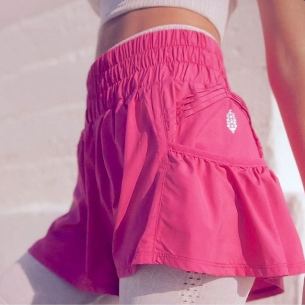 Free People Movement get your flirt on shorts size medium pink